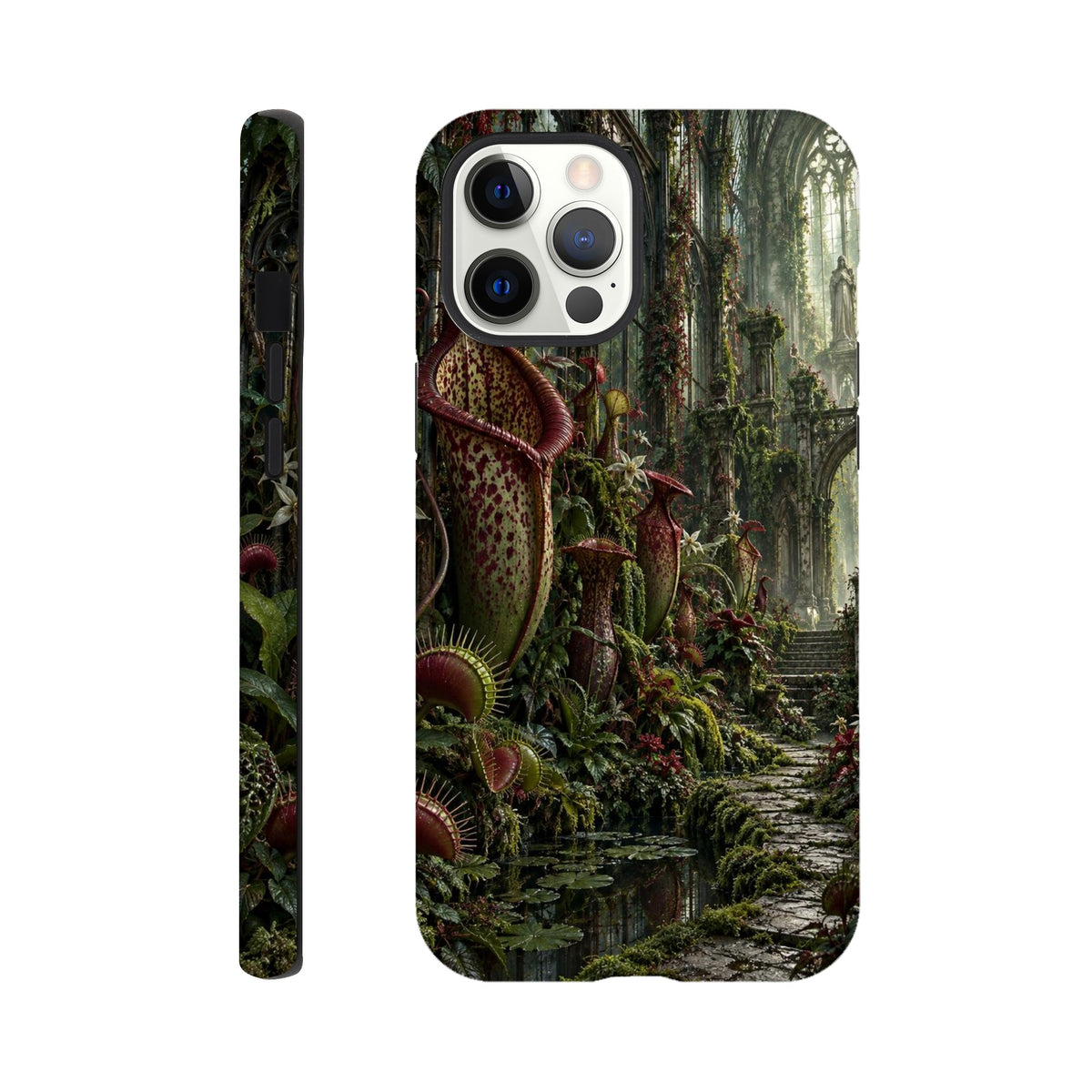 Coque iPhone The Poison Garden, motif botanique sombre inspiré de l’univers des sorcières.