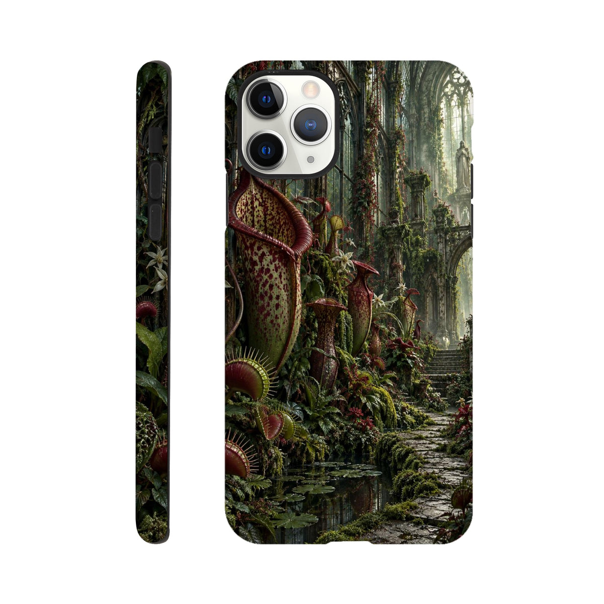 Coque iPhone The Poison Garden, motif botanique sombre inspiré de l’univers des sorcières.