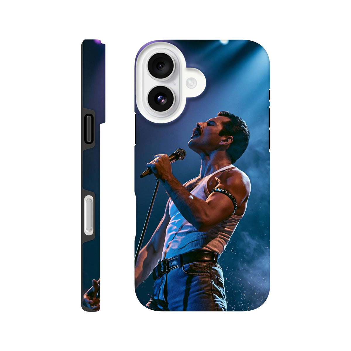 Coque iPhone Concert pop, illustration colorée inspirée de la scène rock.
