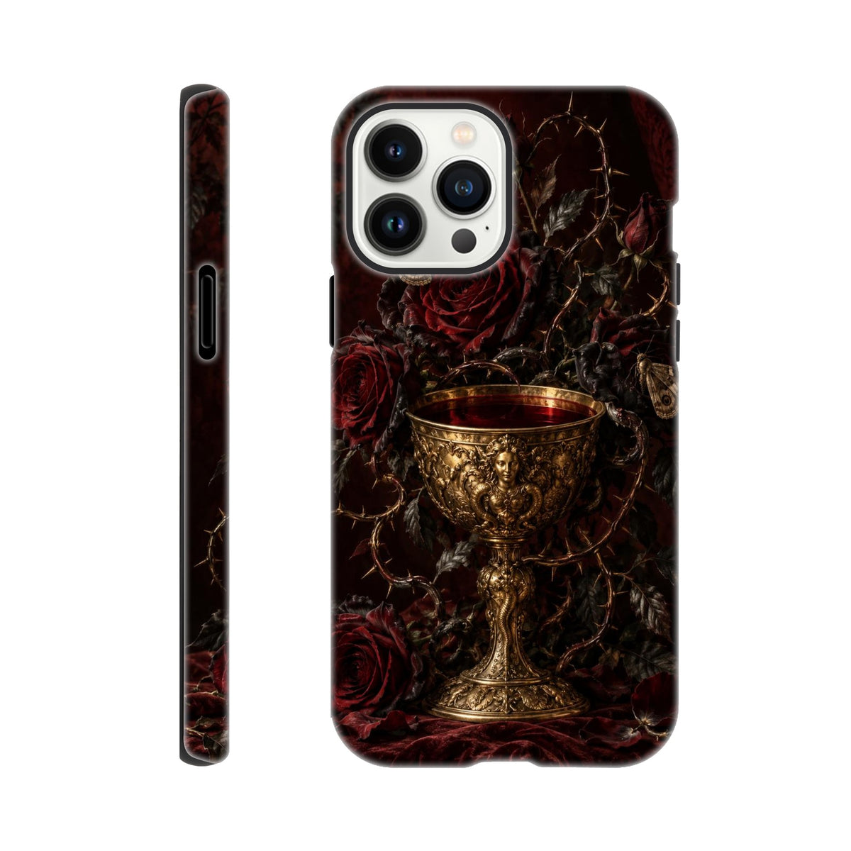 Coque iPhone The Poison Garden, motif botanique sombre inspiré de l’univers des sorcières.