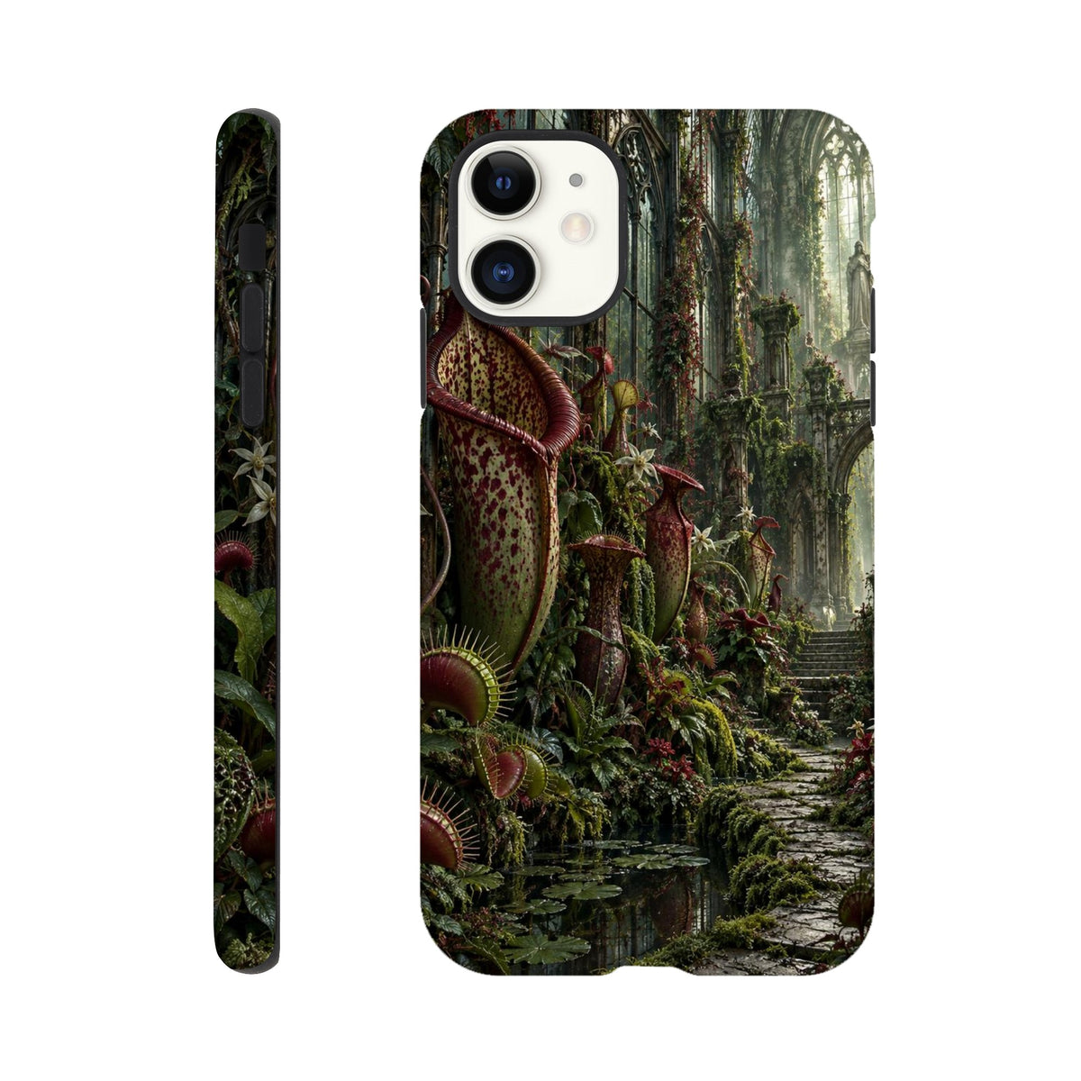 Coque iPhone The Poison Garden, motif botanique sombre inspiré de l’univers des sorcières.