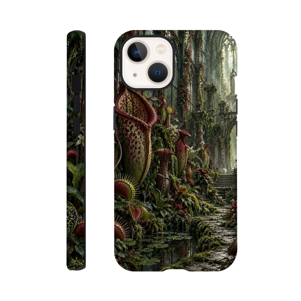 Coque iPhone The Poison Garden, motif botanique sombre inspiré de l’univers des sorcières.