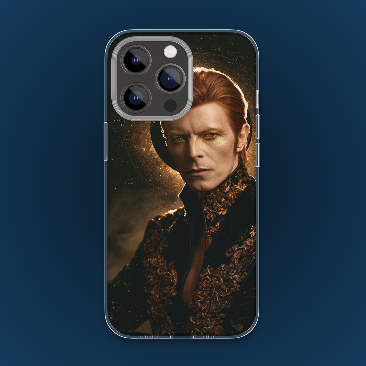 Coque iPhone Scène rouge, illustration d’un chanteur de rock dans un univers de concert.