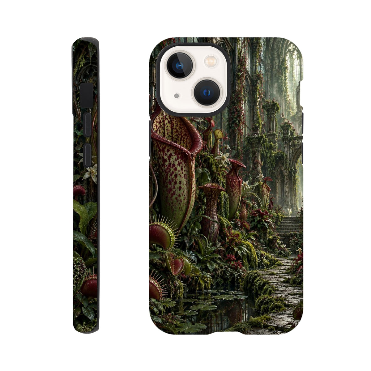 Coque iPhone The Poison Garden, motif botanique sombre inspiré de l’univers des sorcières.