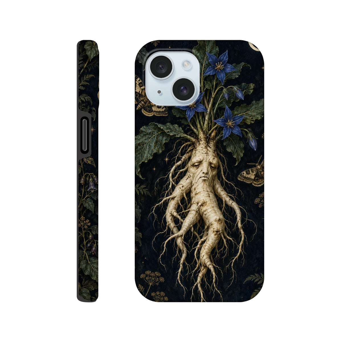 Coque iPhone The Poison Garden, motif botanique sombre inspiré de l’univers des sorcières.