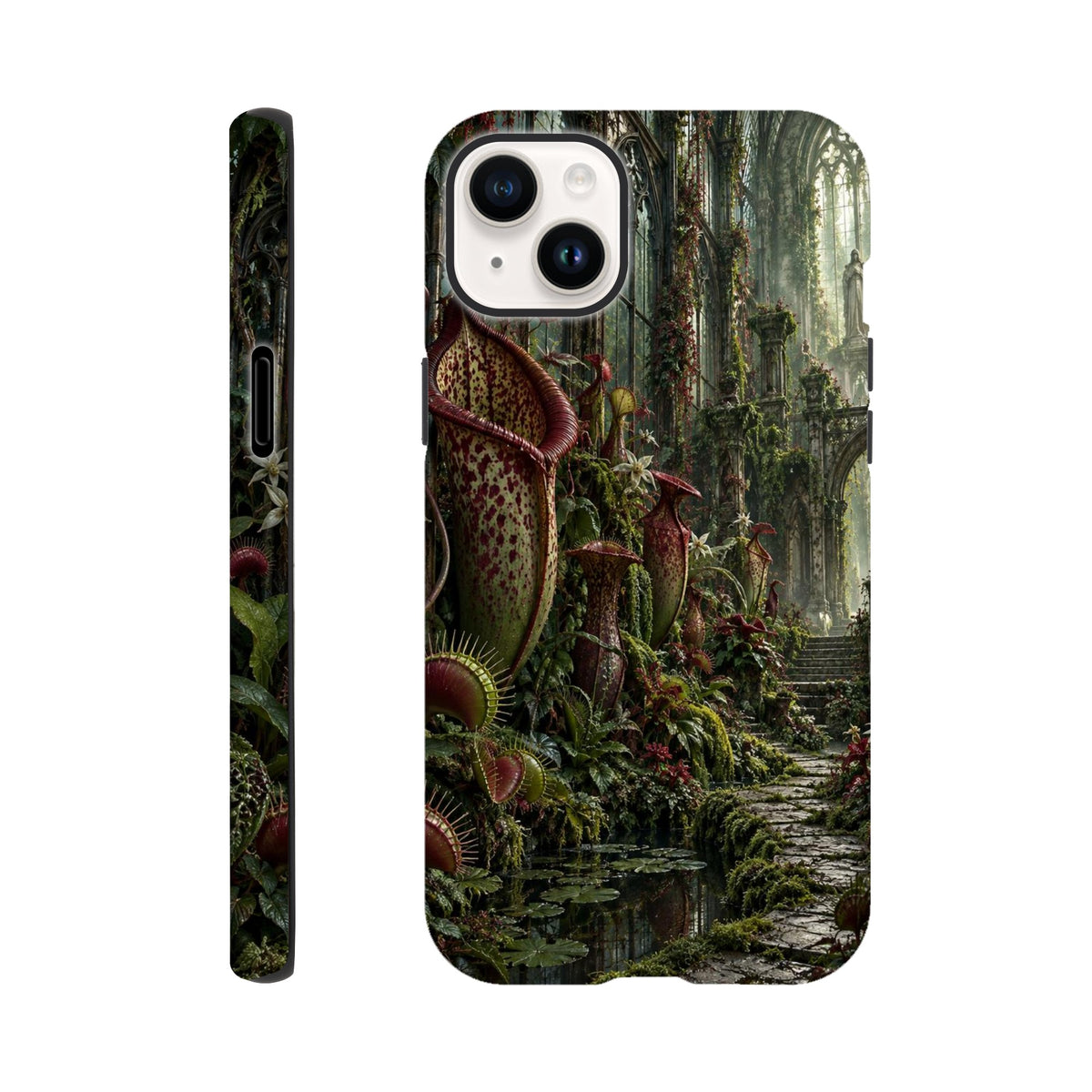 Coque iPhone The Poison Garden, motif botanique sombre inspiré de l’univers des sorcières.