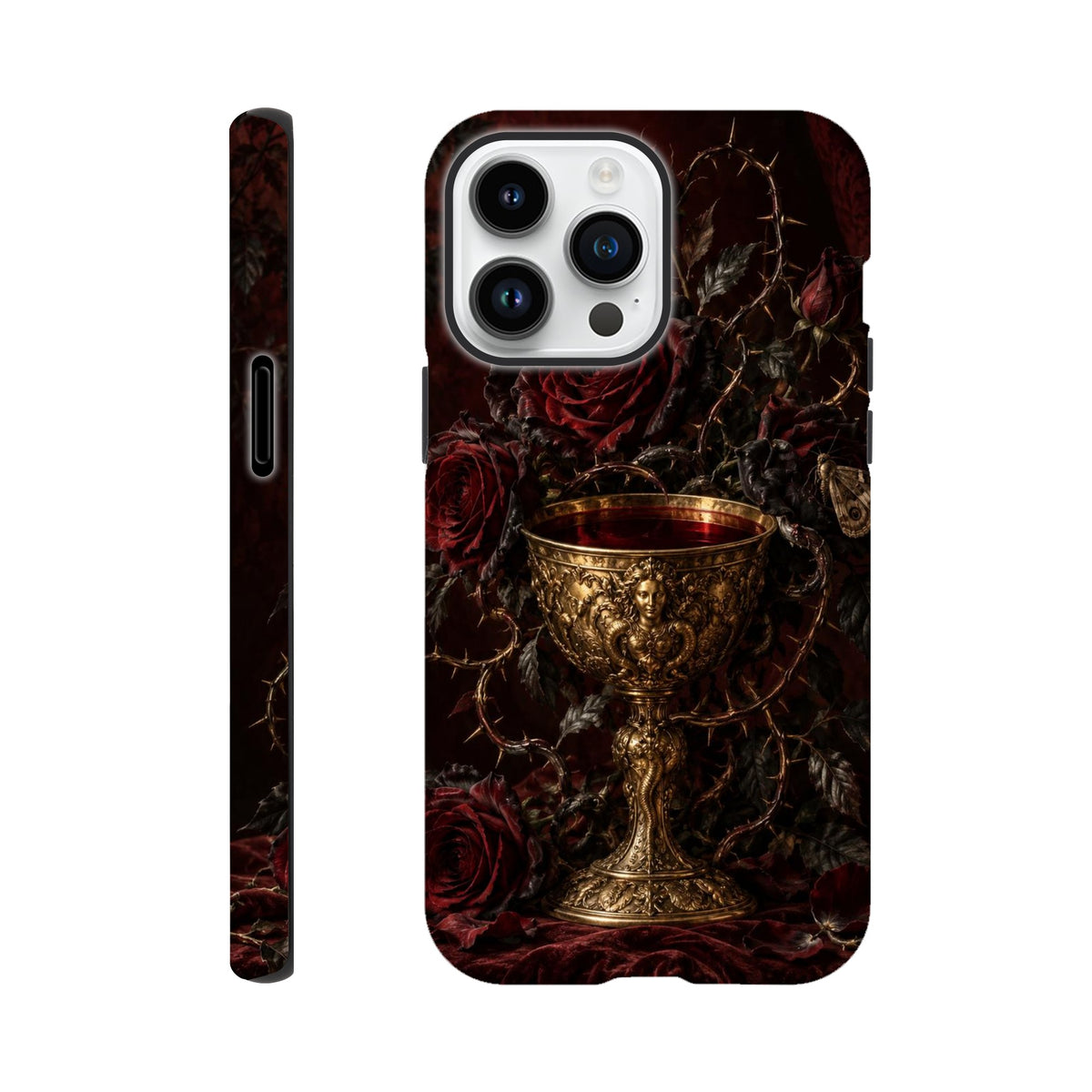 Coque iPhone The Poison Garden, motif botanique sombre inspiré de l’univers des sorcières.