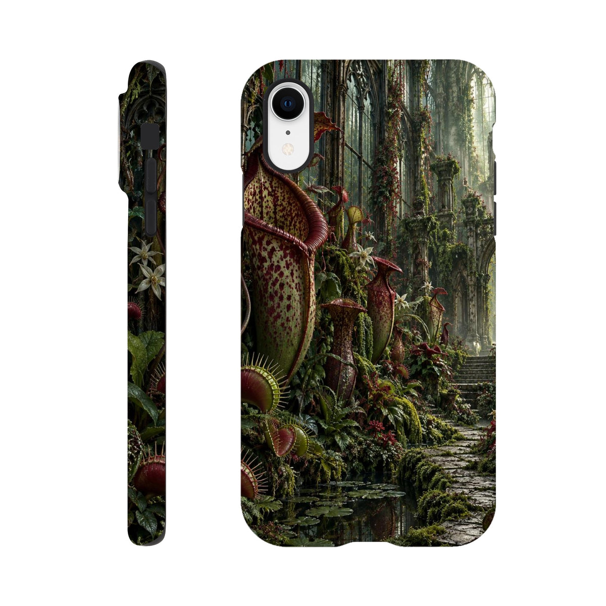 Coque iPhone The Poison Garden, motif botanique sombre inspiré de l’univers des sorcières.