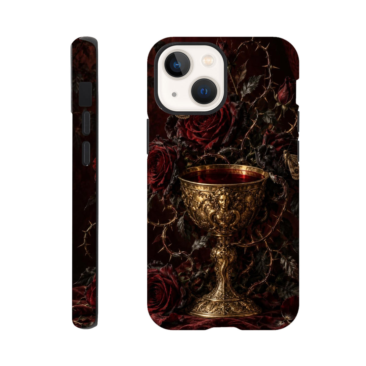 Coque iPhone The Poison Garden, motif botanique sombre inspiré de l’univers des sorcières.