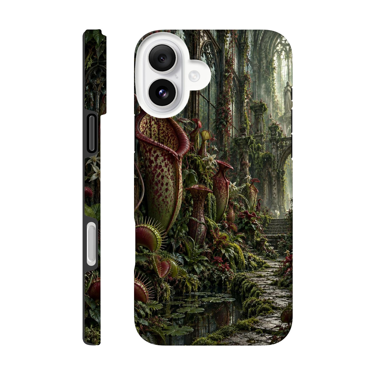 Coque iPhone The Poison Garden, motif botanique sombre inspiré de l’univers des sorcières.