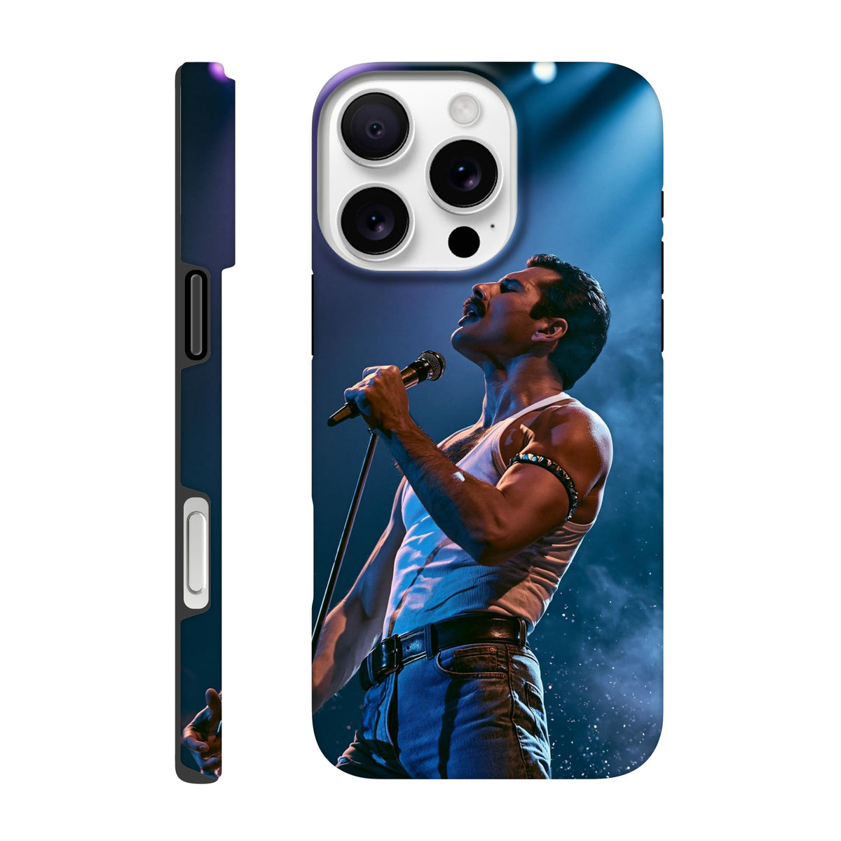Coque iPhone Concert pop, illustration colorée inspirée de la scène rock.