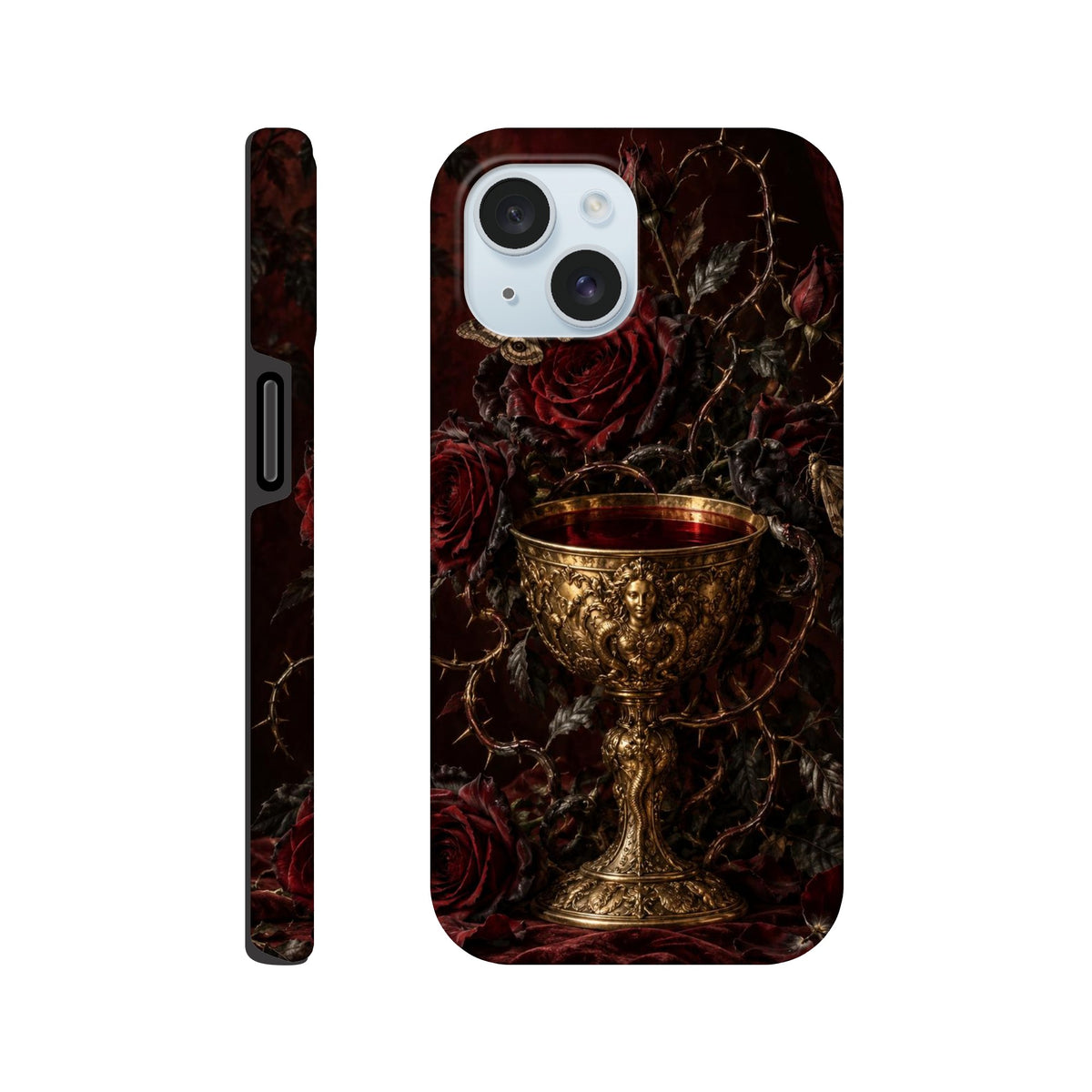 Coque iPhone The Poison Garden, motif botanique sombre inspiré de l’univers des sorcières.