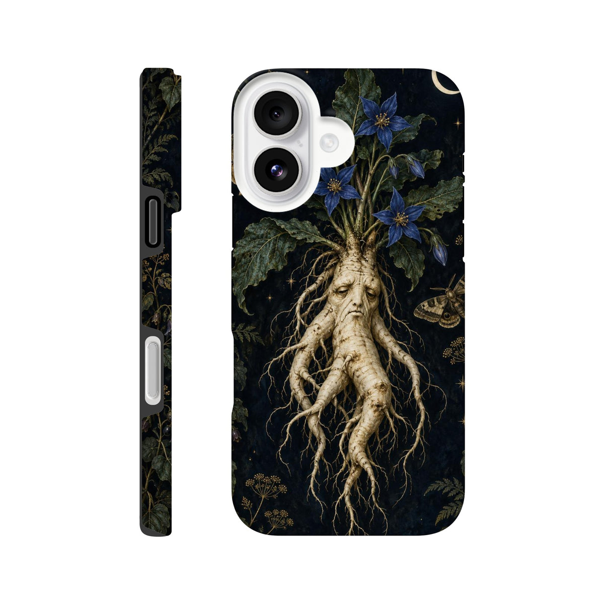 Coque iPhone The Poison Garden, motif botanique sombre inspiré de l’univers des sorcières.