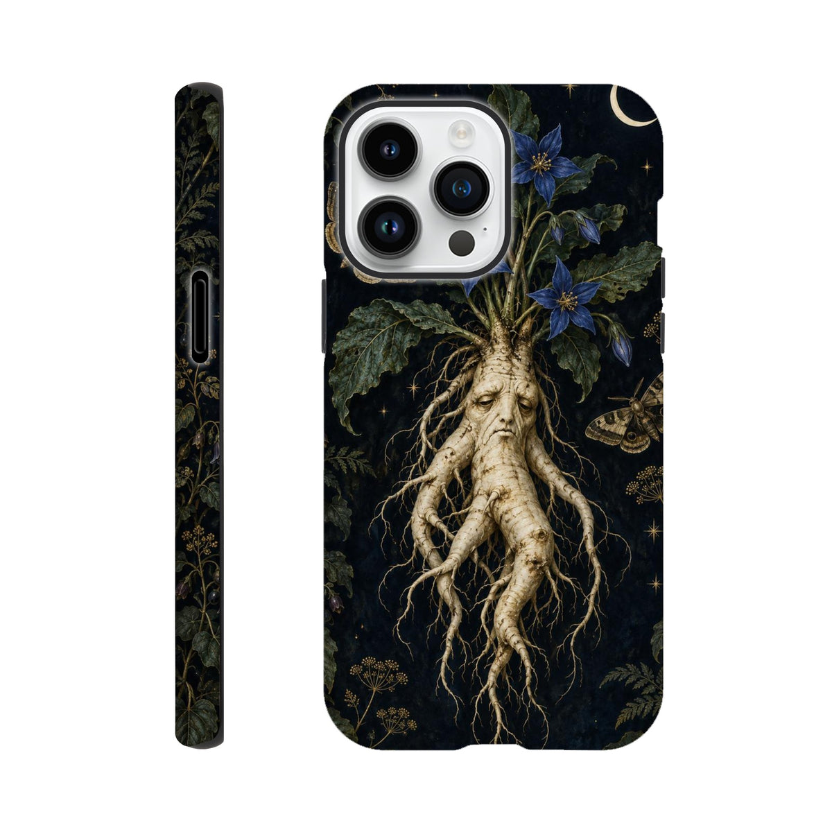 Coque iPhone The Poison Garden, motif botanique sombre inspiré de l’univers des sorcières.