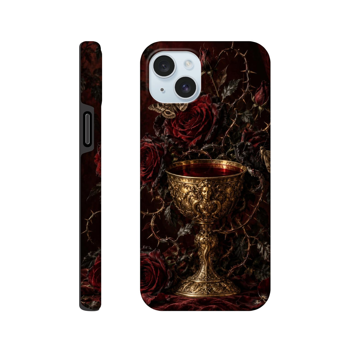 Coque iPhone The Poison Garden, motif botanique sombre inspiré de l’univers des sorcières.