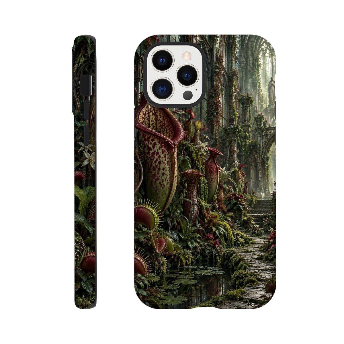 Coque iPhone The Poison Garden, motif botanique sombre inspiré de l’univers des sorcières.