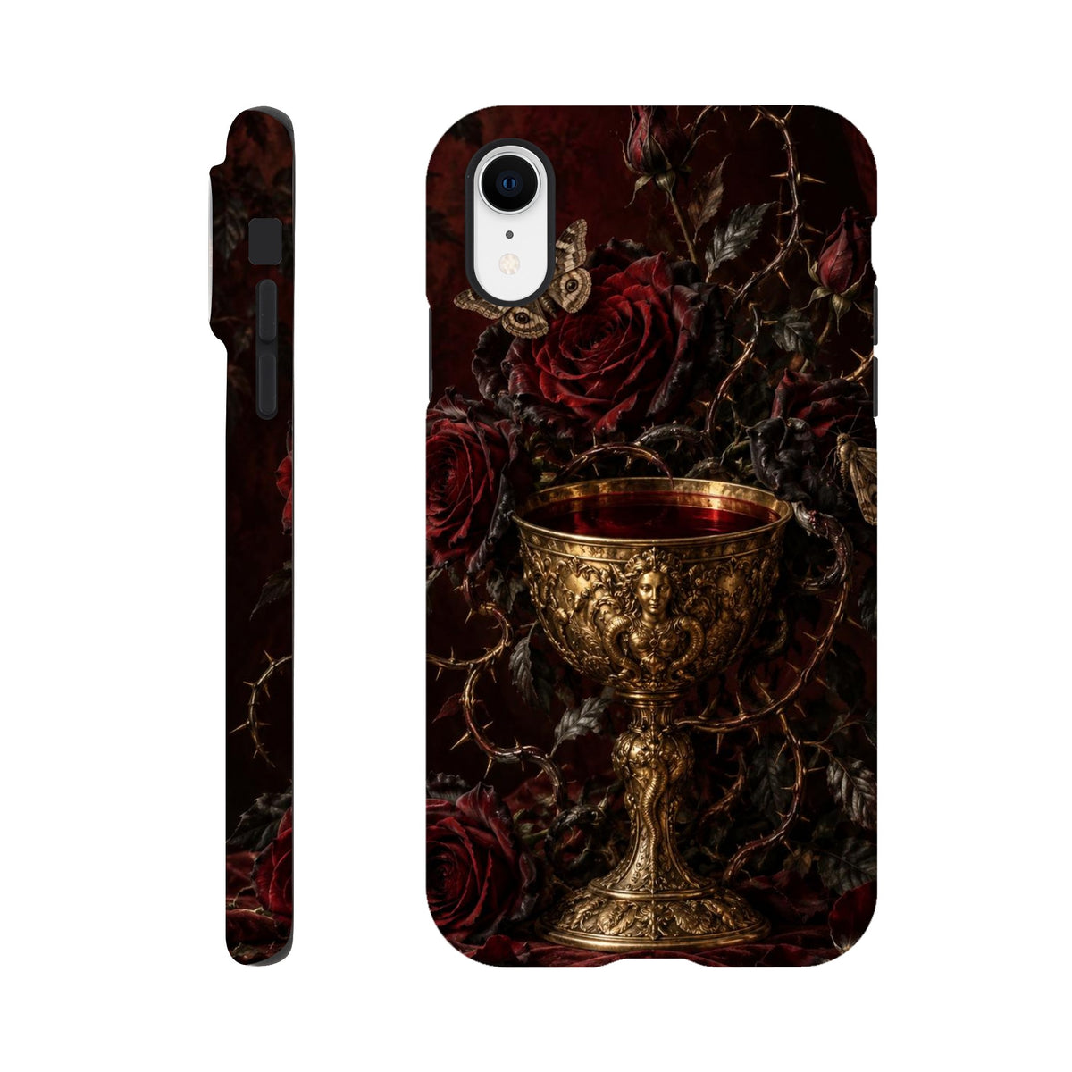 Coque iPhone The Poison Garden, motif botanique sombre inspiré de l’univers des sorcières.