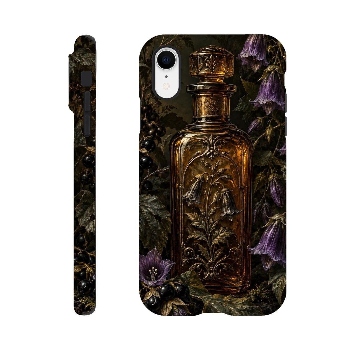 Coque iPhone The Poison Garden, motif botanique sombre inspiré de l’univers des sorcières.
