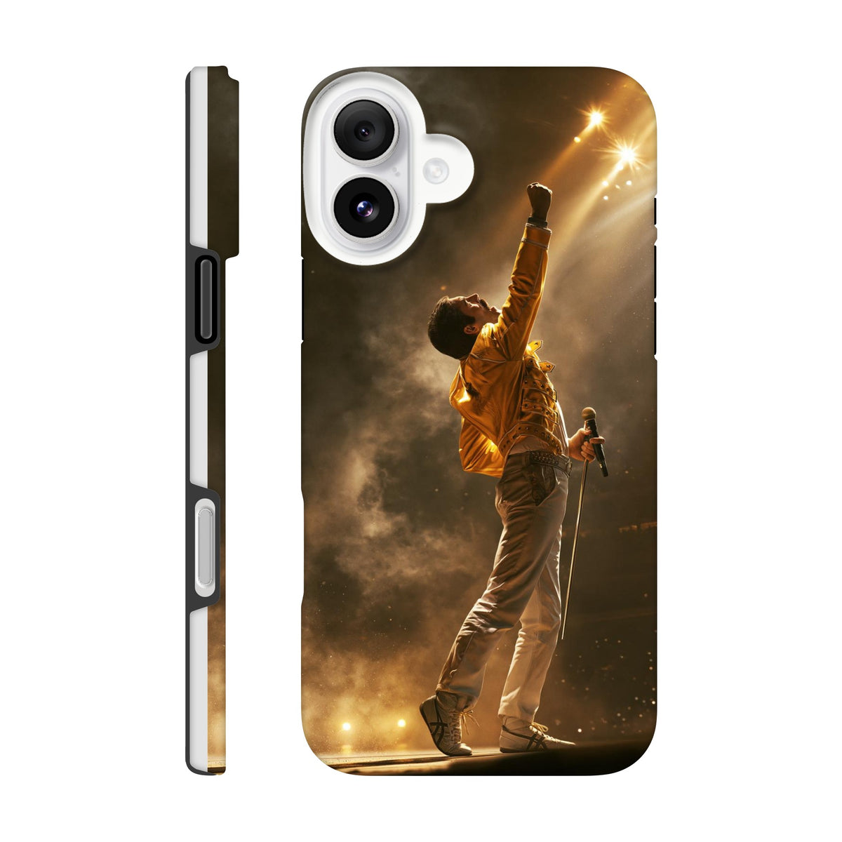 Coque iPhone Concert pop, illustration colorée inspirée de la scène rock.