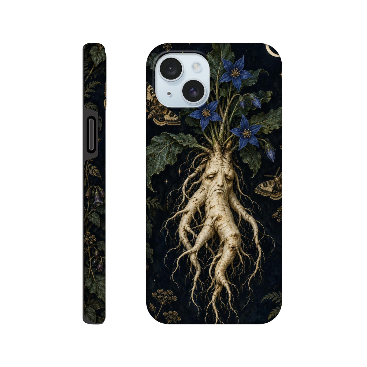 Coque iPhone The Poison Garden, motif botanique sombre inspiré de l’univers des sorcières.