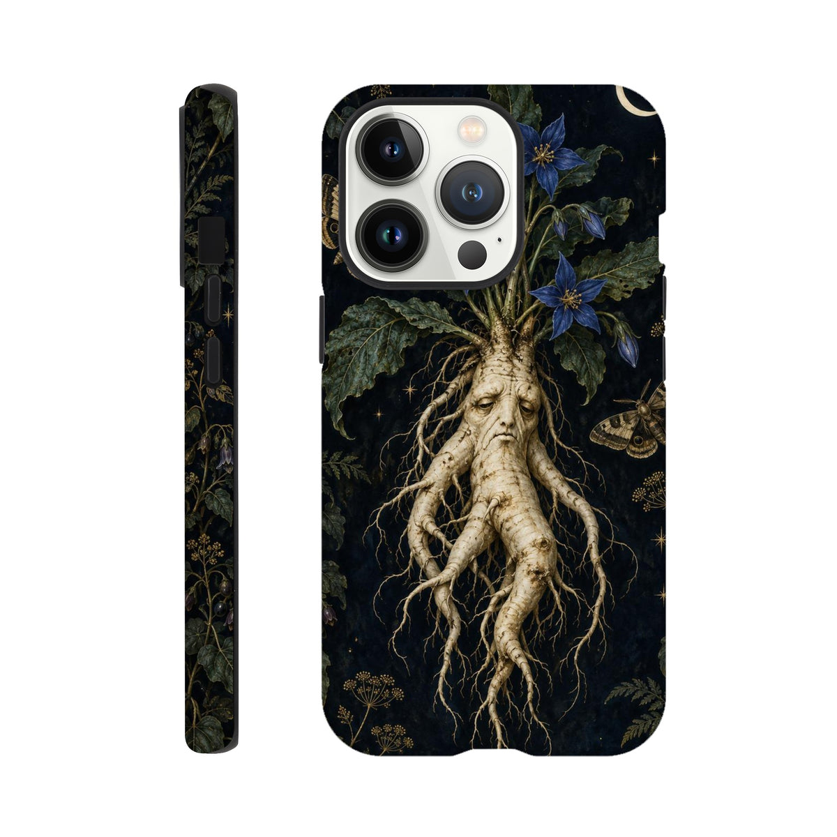 Coque iPhone The Poison Garden, motif botanique sombre inspiré de l’univers des sorcières.