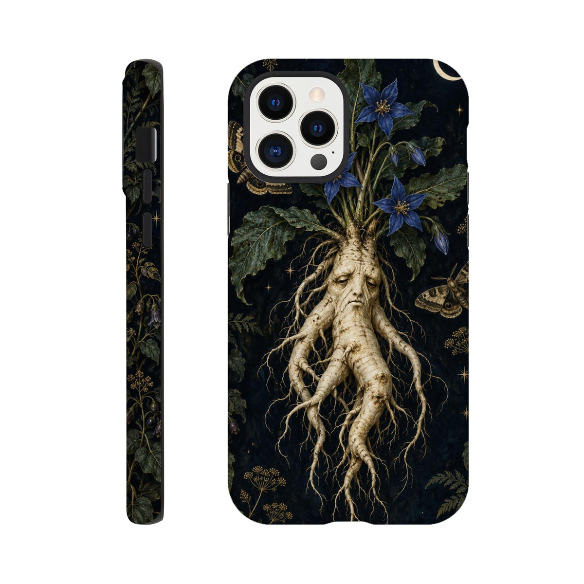 Coque iPhone The Poison Garden, motif botanique sombre inspiré de l’univers des sorcières.