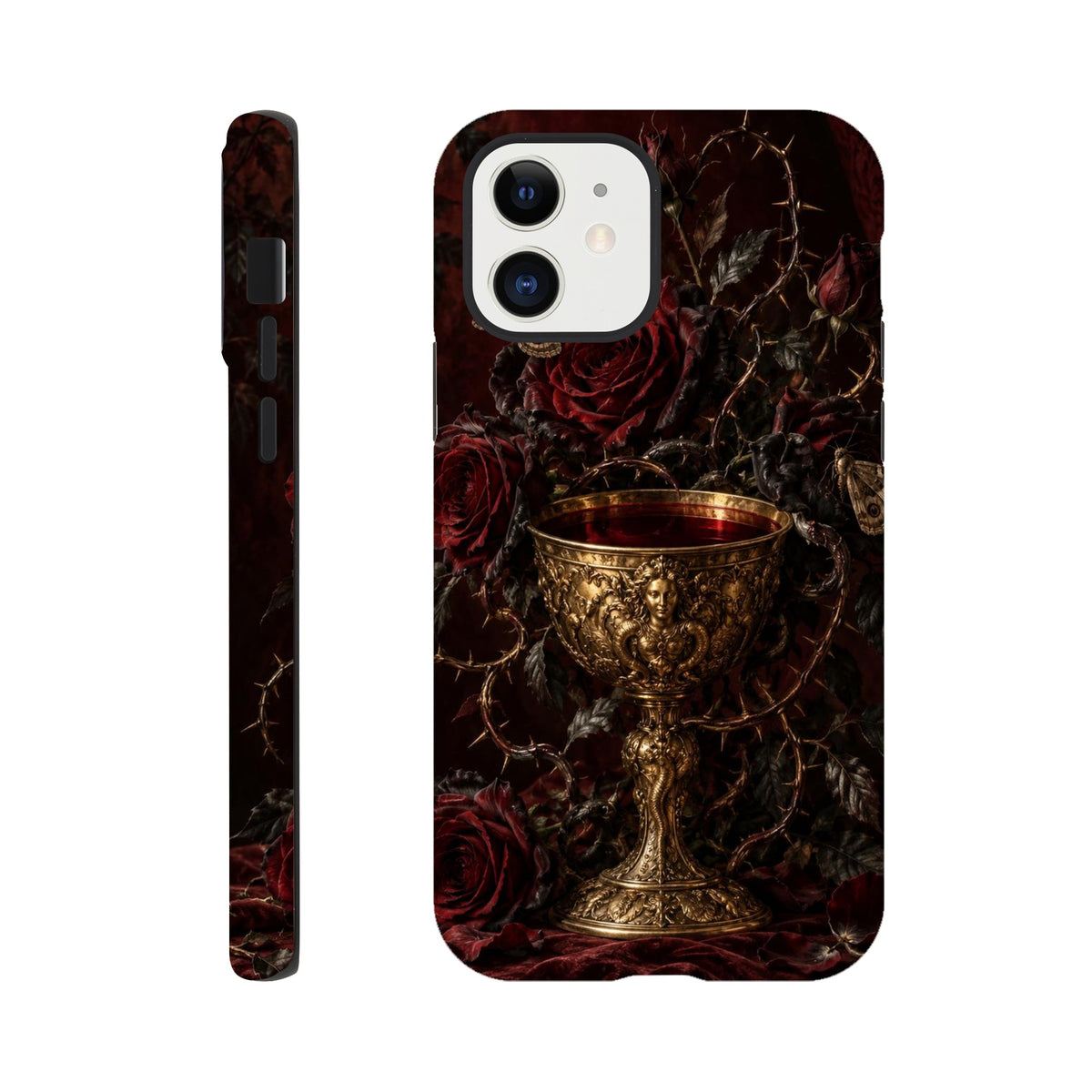 Coque iPhone The Poison Garden, motif botanique sombre inspiré de l’univers des sorcières.