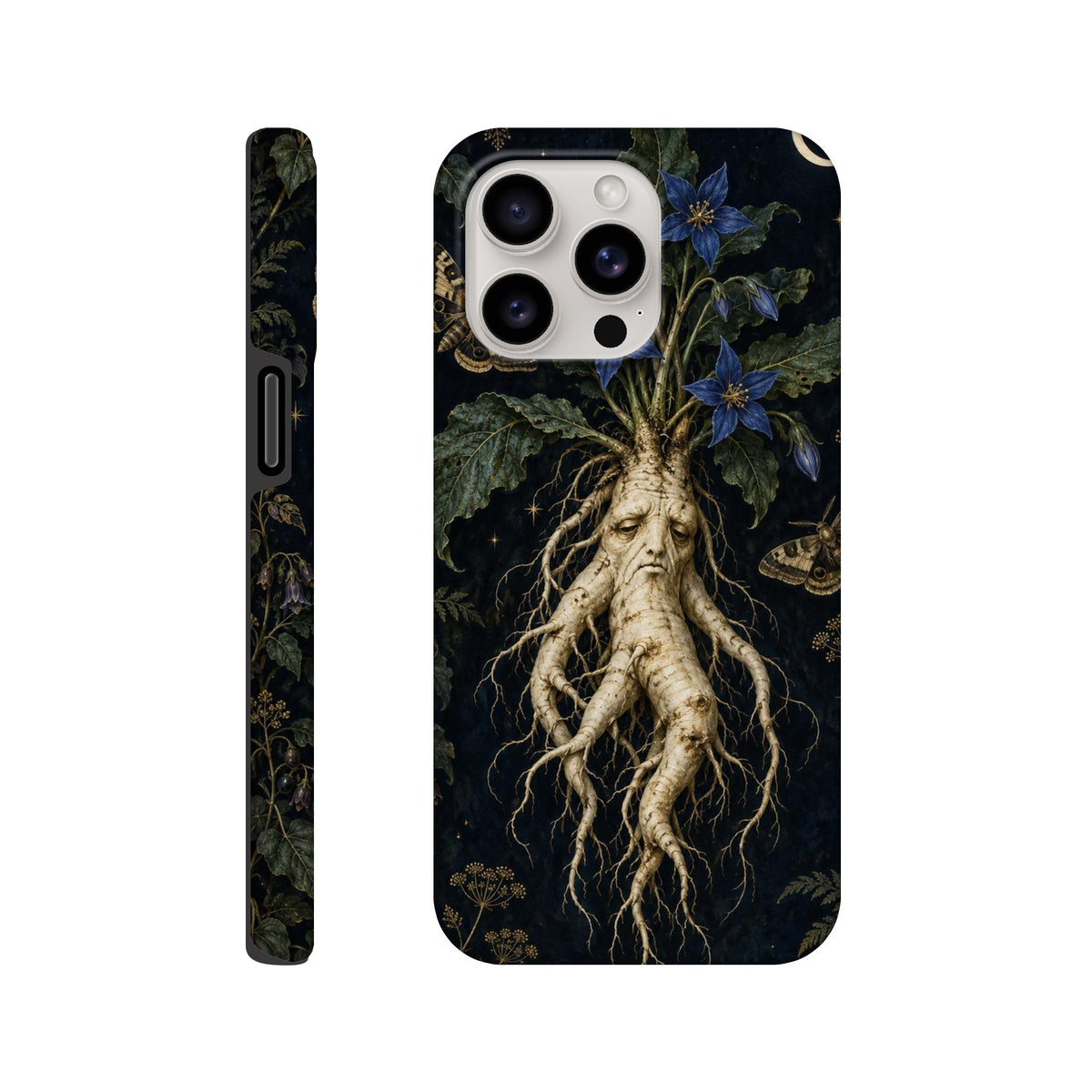 Coque iPhone The Poison Garden, motif botanique sombre inspiré de l’univers des sorcières.