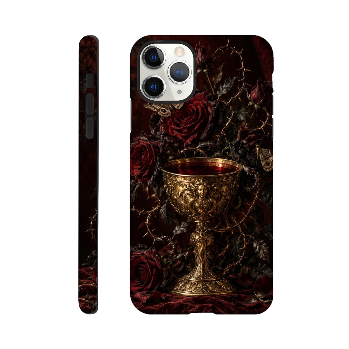 Coque iPhone The Poison Garden, motif botanique sombre inspiré de l’univers des sorcières.