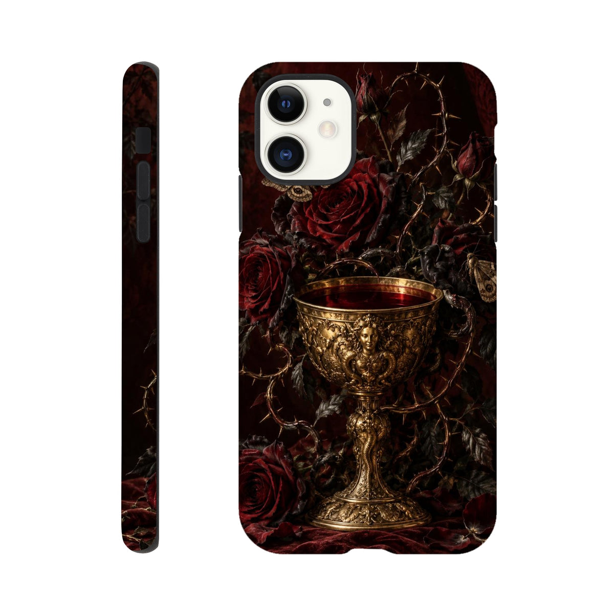 Coque iPhone The Poison Garden, motif botanique sombre inspiré de l’univers des sorcières.