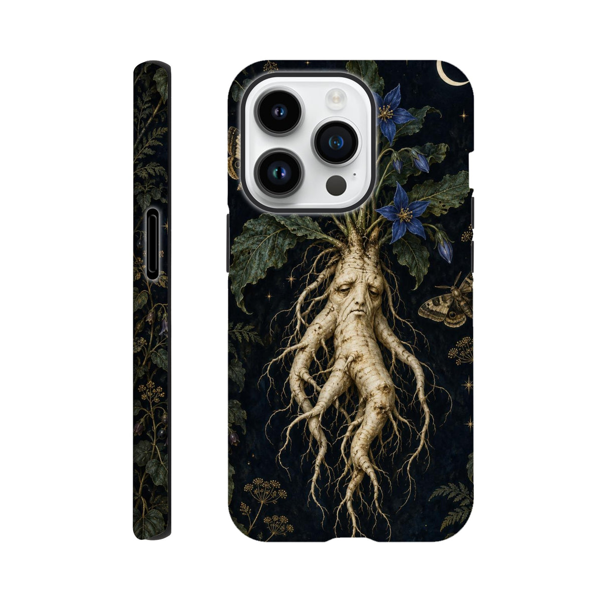 Coque iPhone The Poison Garden, motif botanique sombre inspiré de l’univers des sorcières.