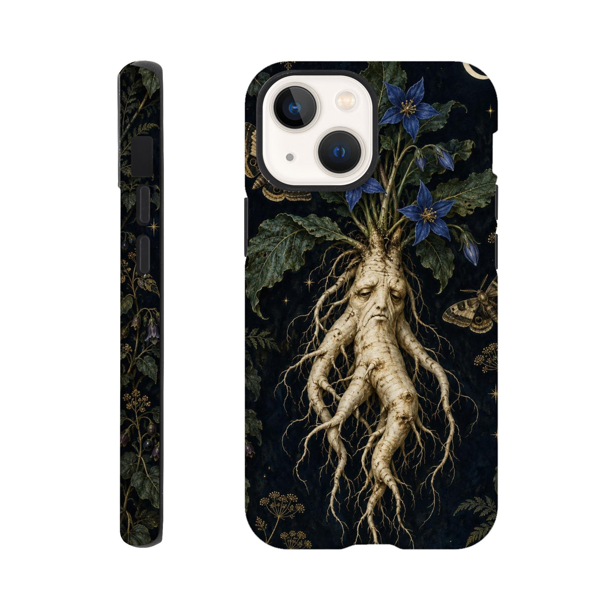 Coque iPhone The Poison Garden, motif botanique sombre inspiré de l’univers des sorcières.