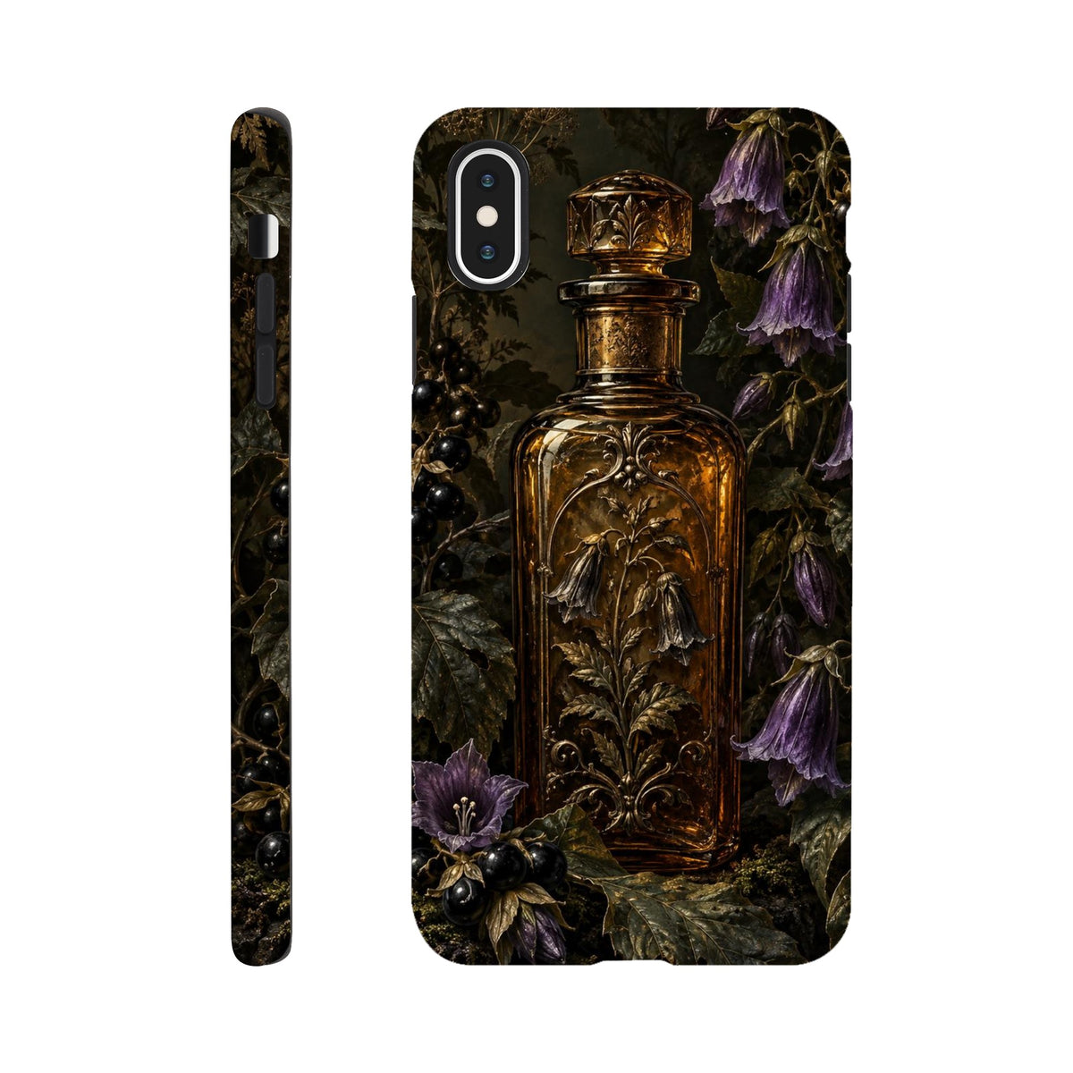 Coque iPhone The Poison Garden, motif botanique sombre inspiré de l’univers des sorcières.