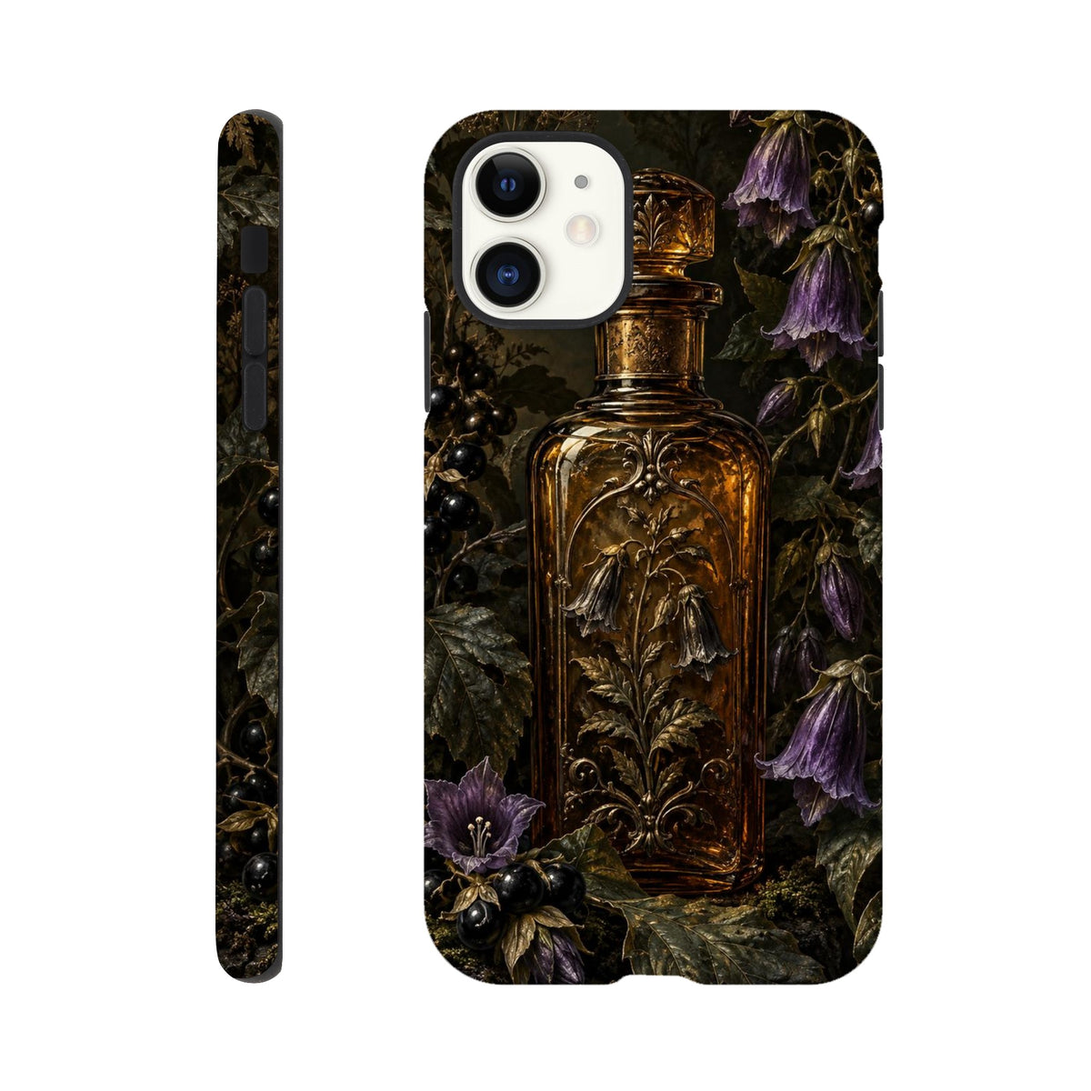 Coque iPhone The Poison Garden, motif botanique sombre inspiré de l’univers des sorcières.