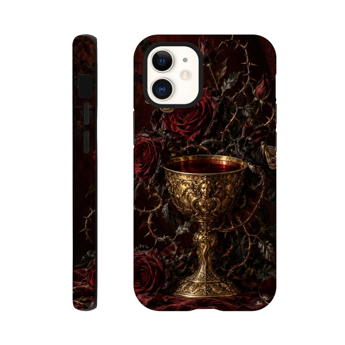 Coque iPhone The Poison Garden, motif botanique sombre inspiré de l’univers des sorcières.